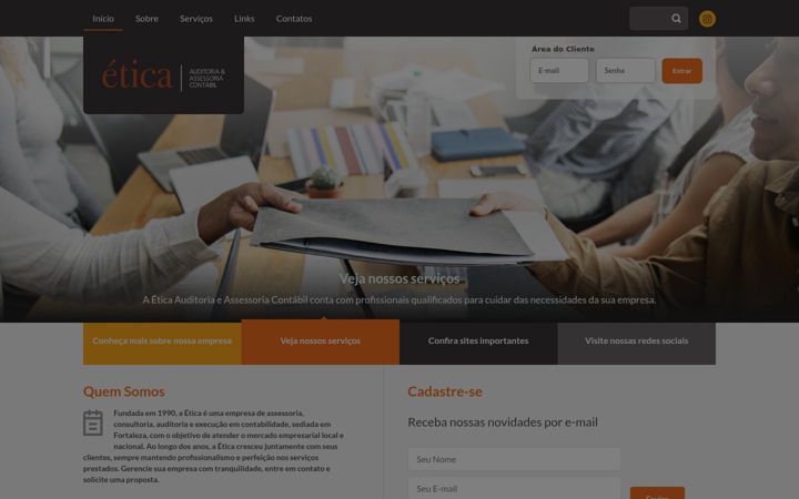 Screenshot of etica.cnt.br