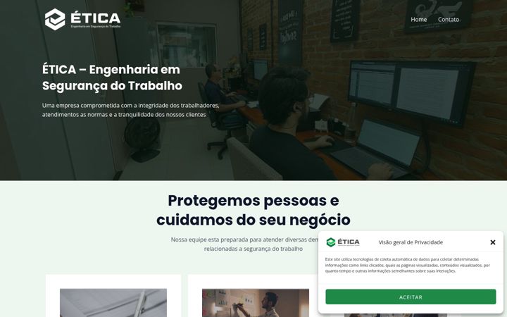 Screenshot of etica.eng.br