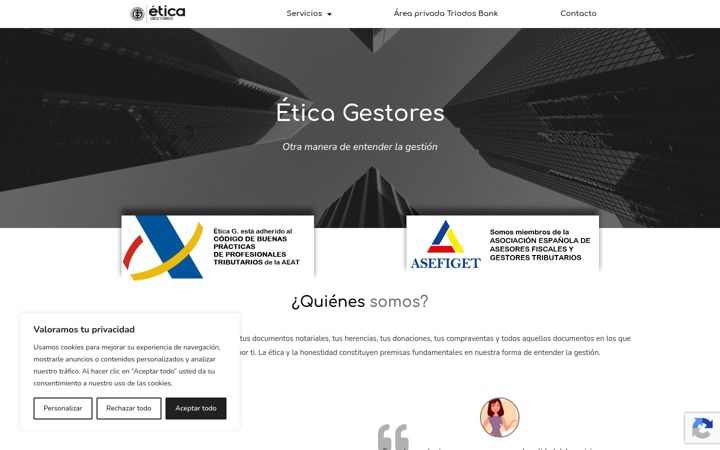 Screenshot of eticagestores.com
