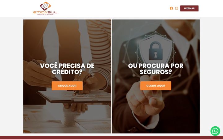 Screenshot of eticasul.com.br