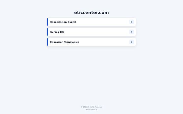 Screenshot of eticcenter.com