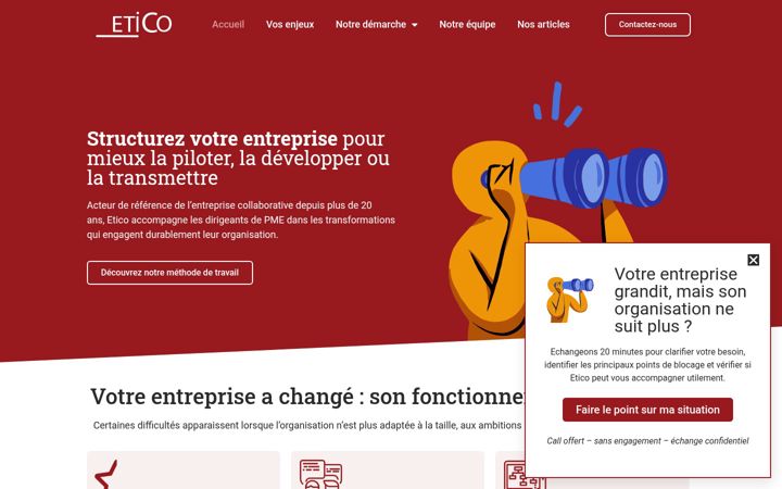 Skärmbild av etico-conseil.fr