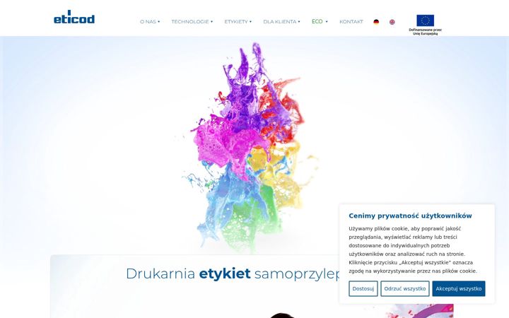 Screenshot von eticod.pl