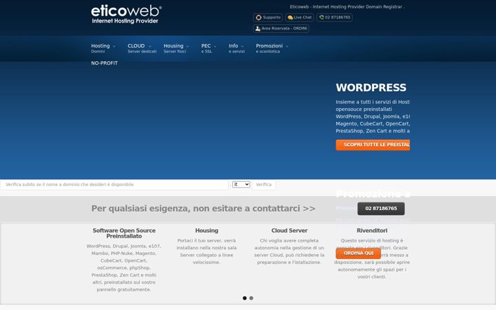 Snimka zaslona za eticoweb.it