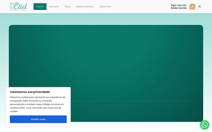 Screenshot of etielquiropraxia.com.br