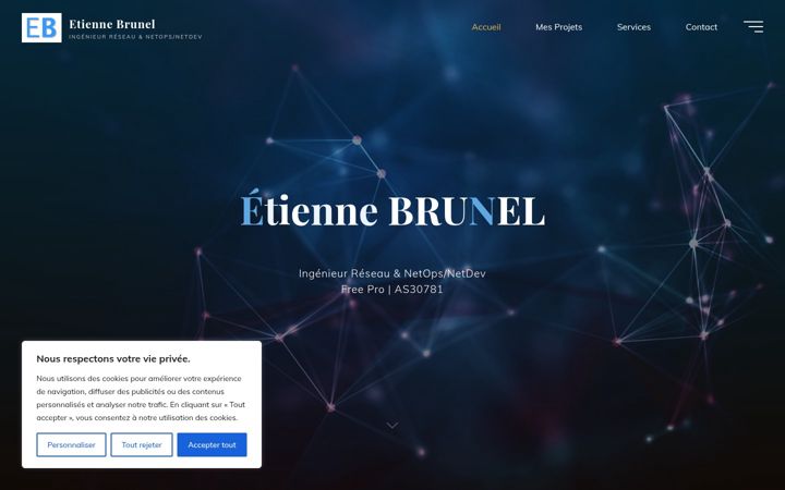 Skärmbild av etienne-brunel.fr