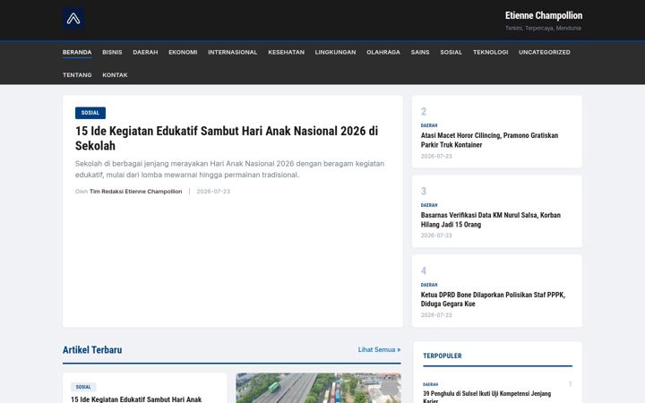 Screenshot of etiennechampollion.com