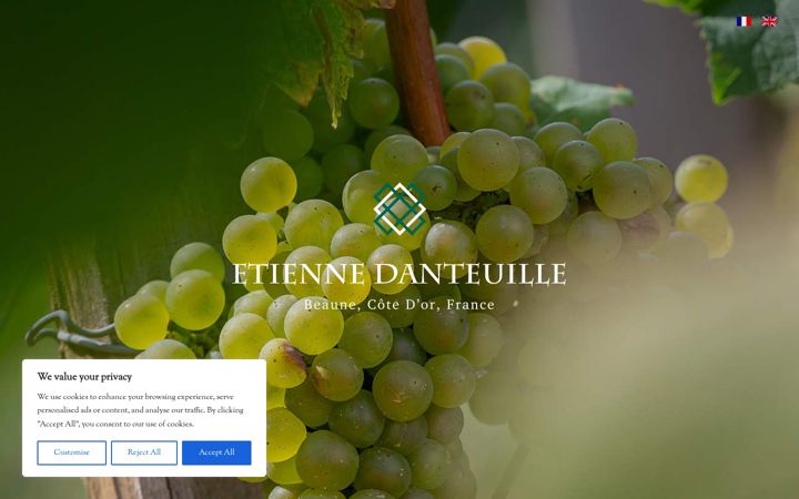 Screenshot stránky etiennedanteuille.fr