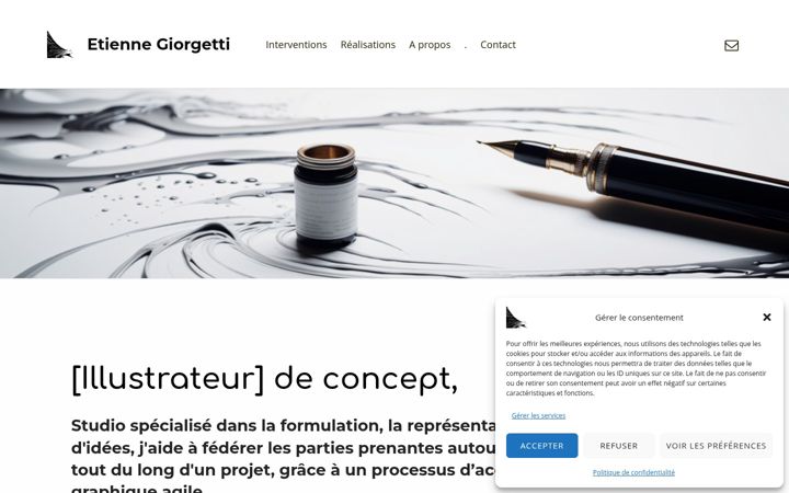 Screenshot of etiennegiorgetti.com