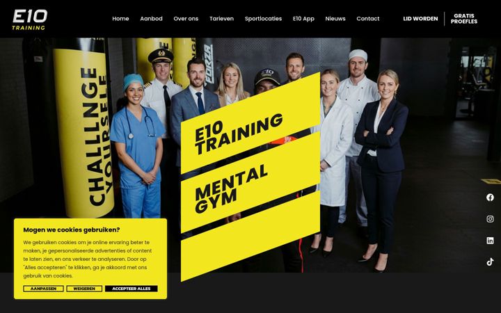 Screenshot ta' etientraining.nl
