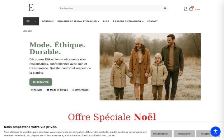 Screenshot of etikashion.com
