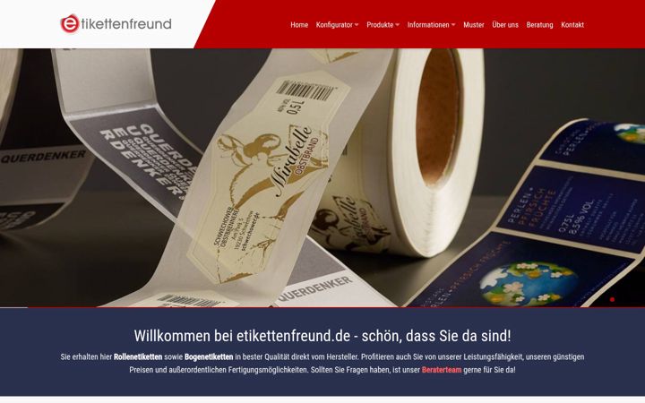 Screenshot of etikettenfreund.de