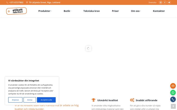 Screenshot of etikettfabriken.se