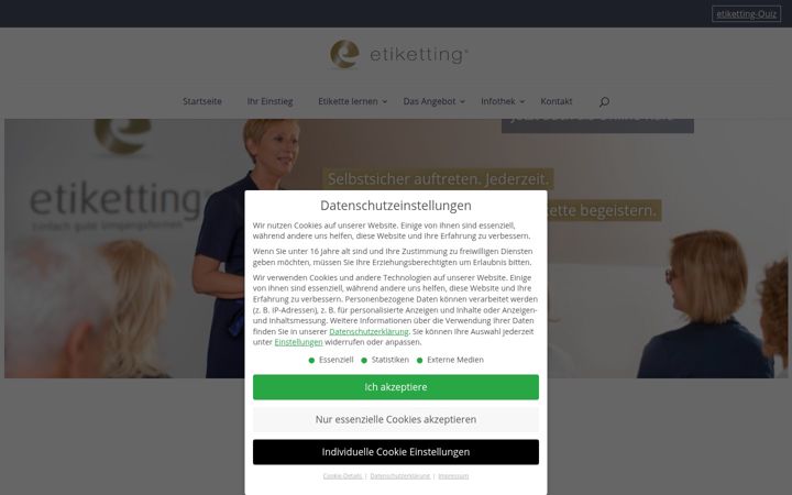 Screenshot of etiketting.de