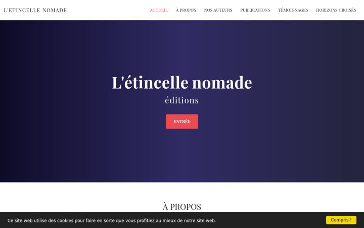 Screenshot of etincellenomade.com