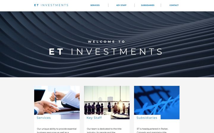 Screenshot of etinv.com