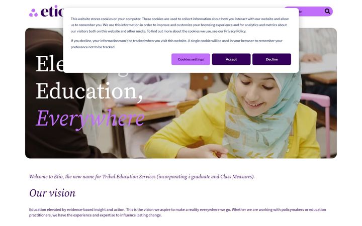 Screenshot of etioglobal.org