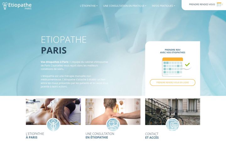 Screenshot stránky etiopathe-paris.fr
