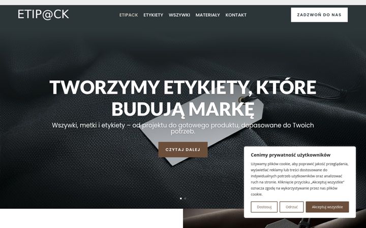Screenshot von etipack.pl