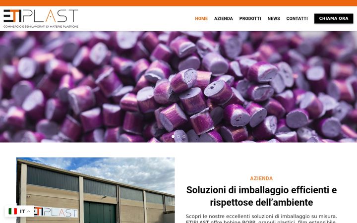 Screenshot of etiplastsrl.com