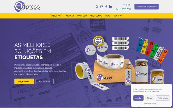 Screenshot of etipress.com.br