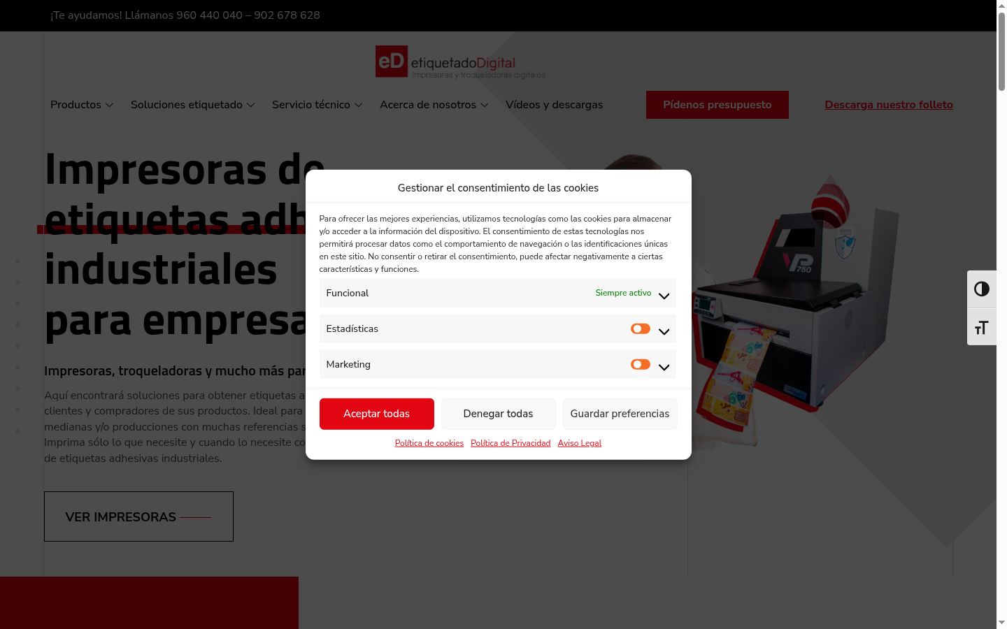 Screenshot tal-banner tal-kunsens muri qabel kwalunkwe interazzjoni
