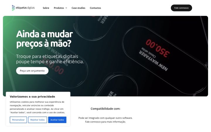 Screenshot of etiquetasdigitais.pt