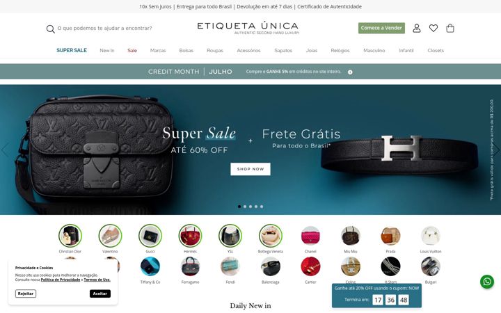 Screenshot of etiquetaunica.com.br