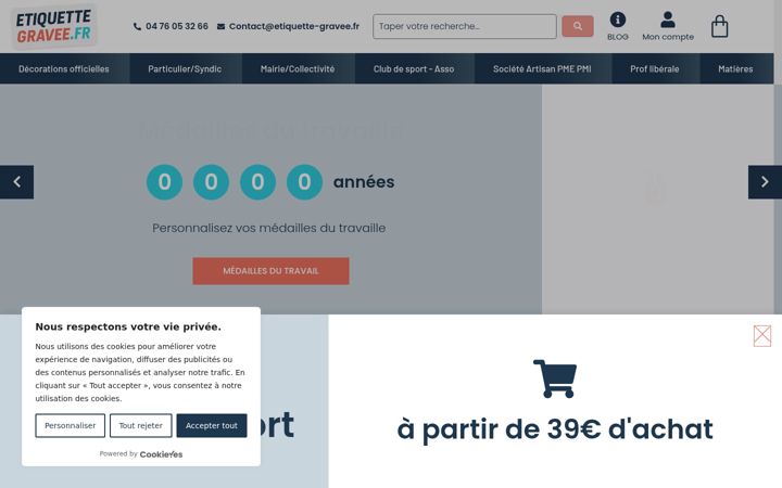Screenshot stránky etiquette-gravee.fr