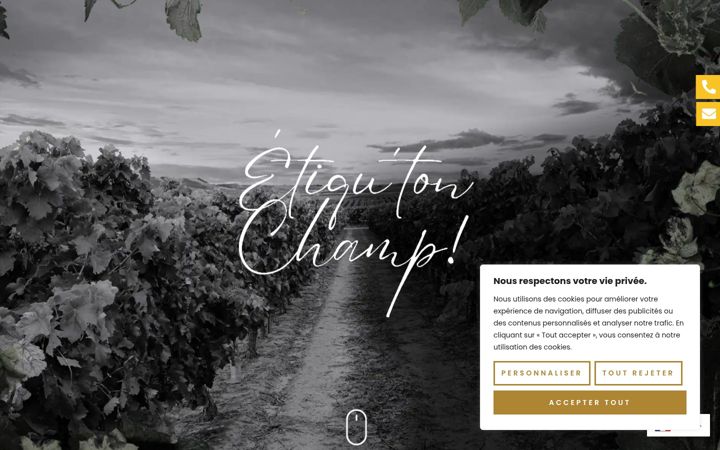 Екранна снимка на etiqutonchamp.ch