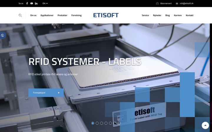 Zrzut ekranu etisoft.dk