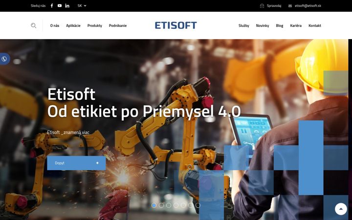 Snímek obrazovky etisoft.sk