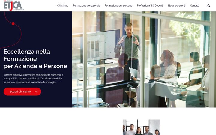 Screenshot of etjcaformazione.it