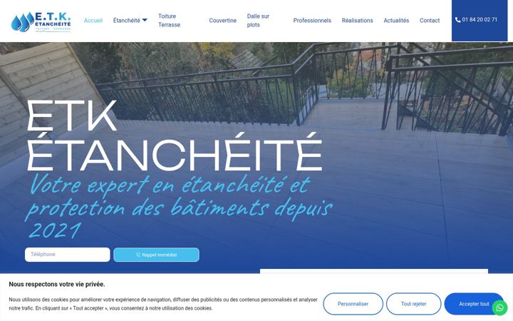 Screenshot of etketancheite.fr