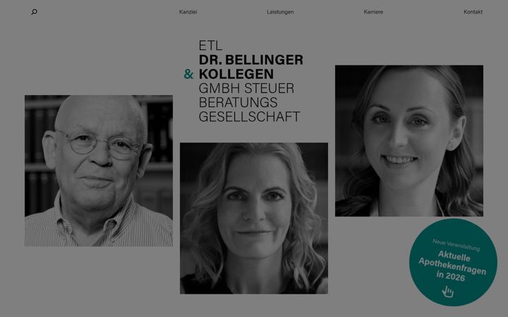 Captură de ecran a etl-bellinger-kollegen.de