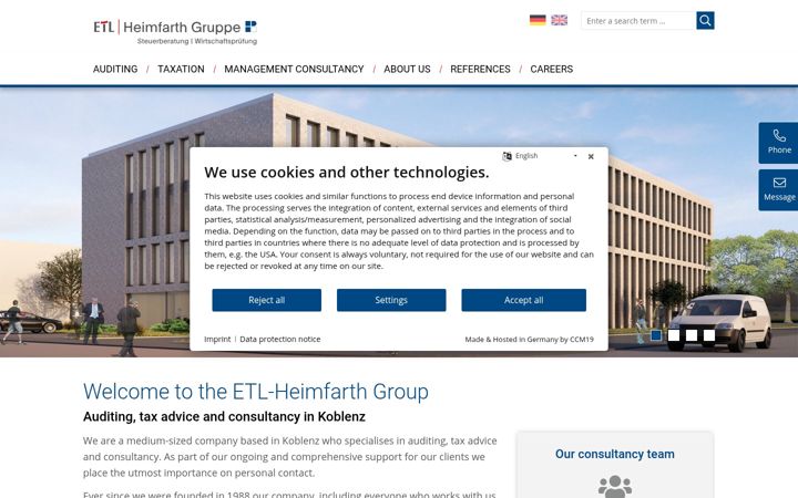 Screenshot of etl-heimfarth.de