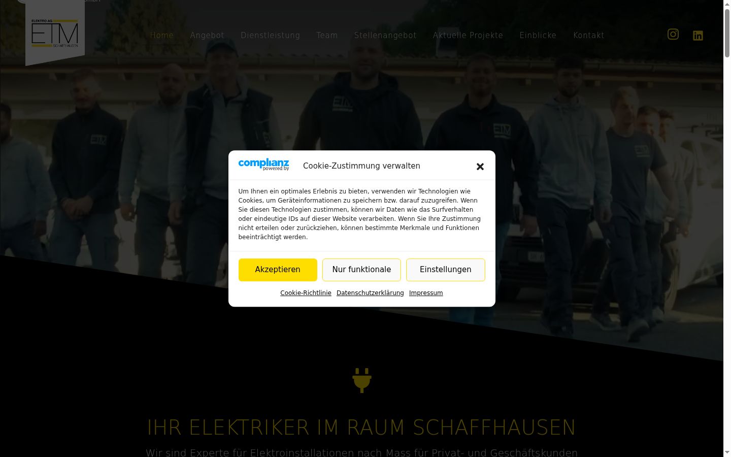 Ekraanipilt nõusolekubännerist, mida näidati enne mis tahes suhtlust