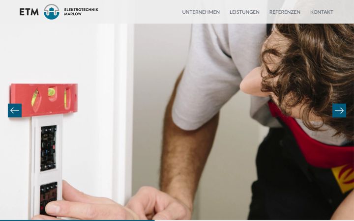 Screenshot of etm-elektro.de