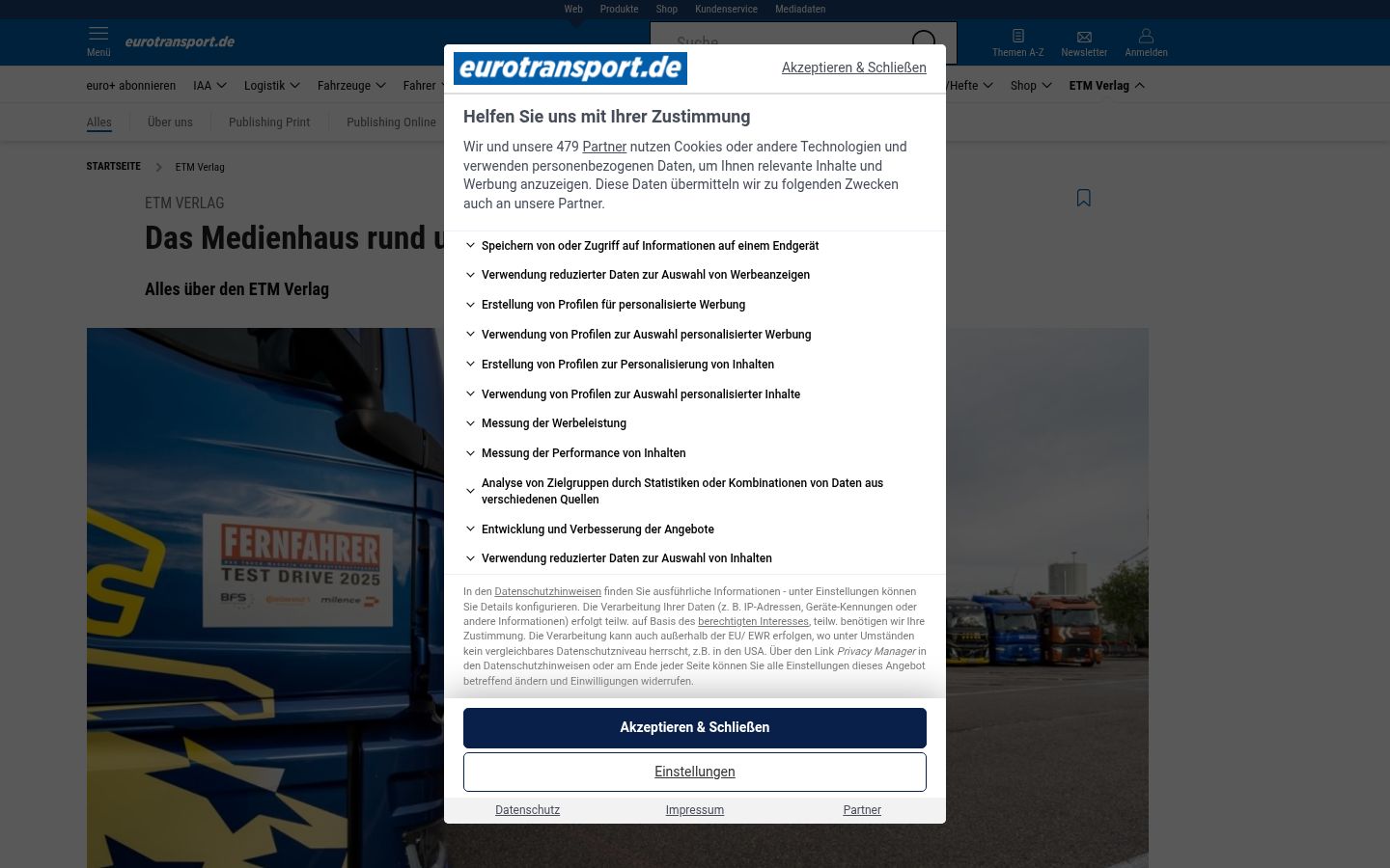 Screenshot tal-banner tal-kunsens muri qabel kwalunkwe interazzjoni
