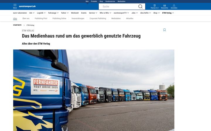 Screenshot of etm.de