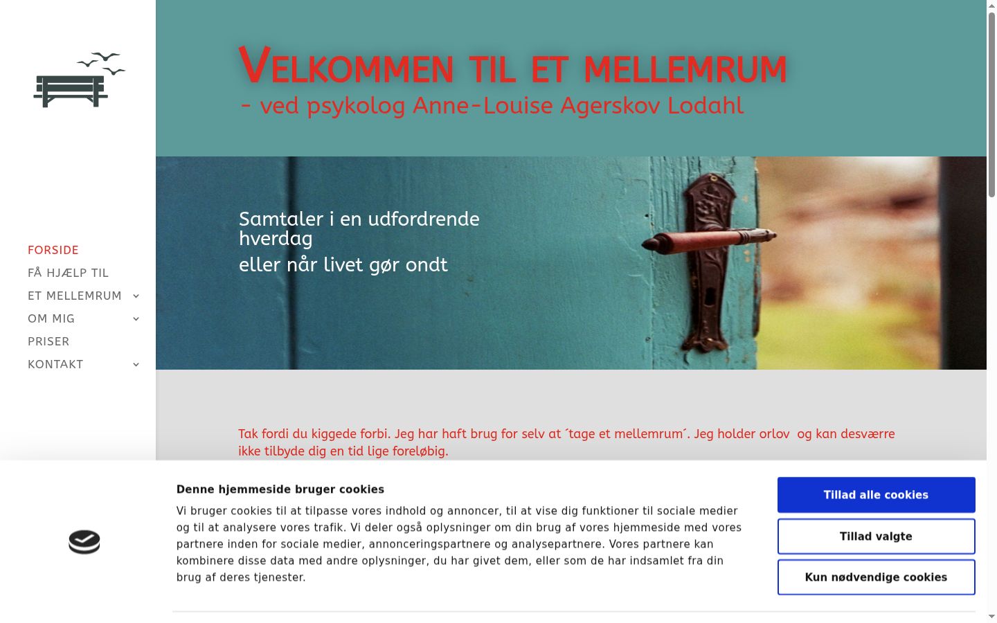 Screenshot tal-banner tal-kunsens muri qabel kwalunkwe interazzjoni