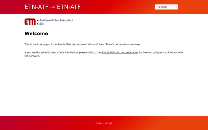 Skærmbillede af etn.hu