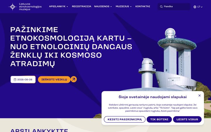 Snímek obrazovky etnokosmomuziejus.lt