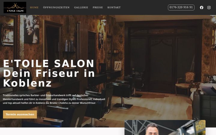 Screenshot of etoile-salon.de