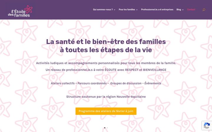 Screenshot stránky etoiledesfamilles.fr