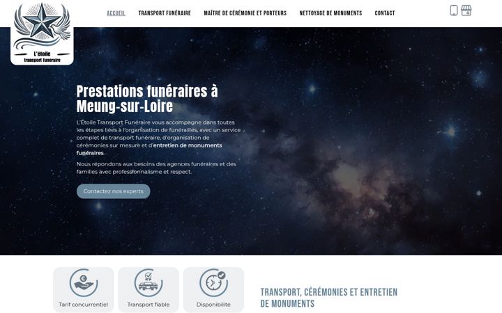 Screenshot of etoilefuneraire.fr