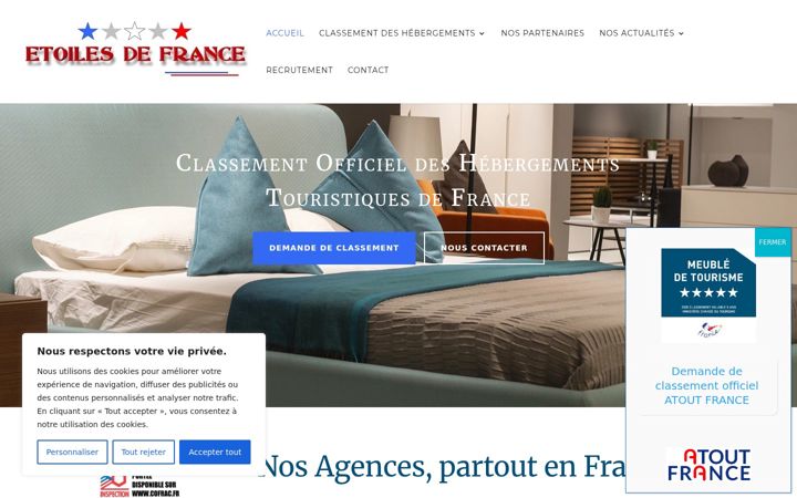 Screenshot stránky etoiles-de-france.fr
