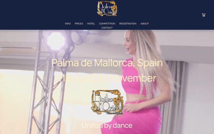 Screenshot of etoilesdorientfest.com