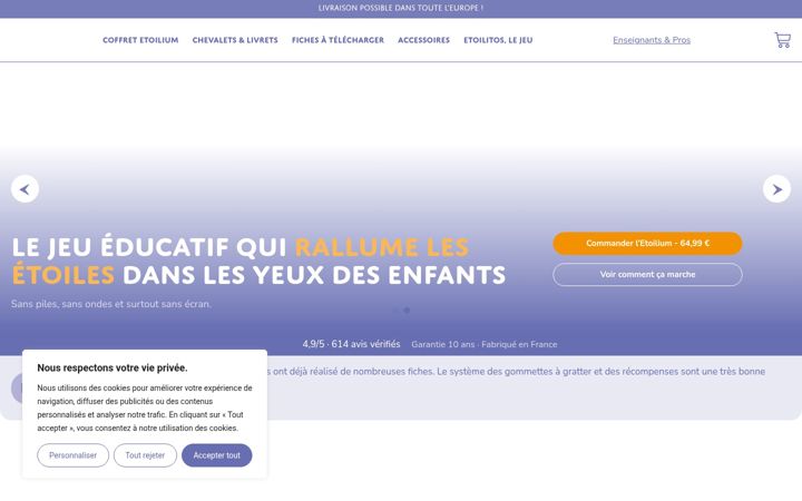Screenshot of etoilium.com