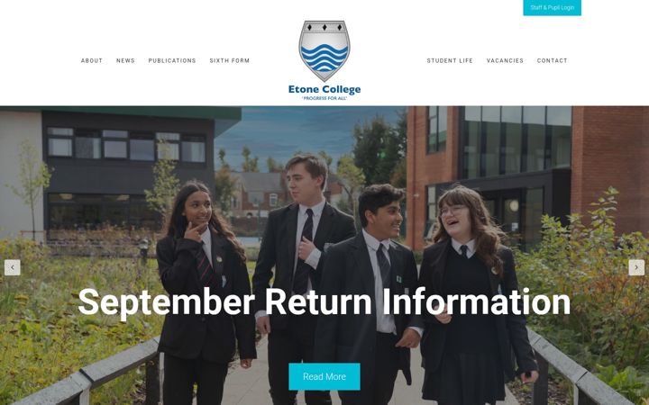Screenshot of etonecollege.co.uk